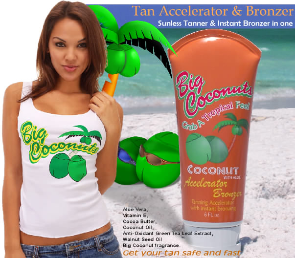 Accelerator bronzer in one lotion fast and safe