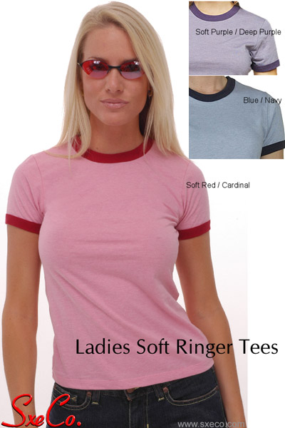 Ladies Ringer Tee shirt