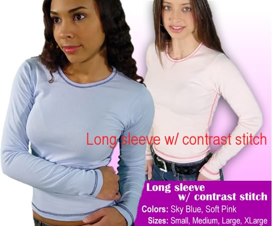 Long Sleeve contrast stich